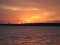 sunset at the beach
