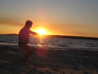 sunset at the beach